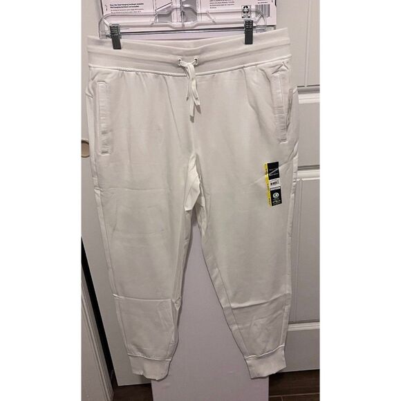 Athletic Works White Sweat Pants - Picture 1 of 3